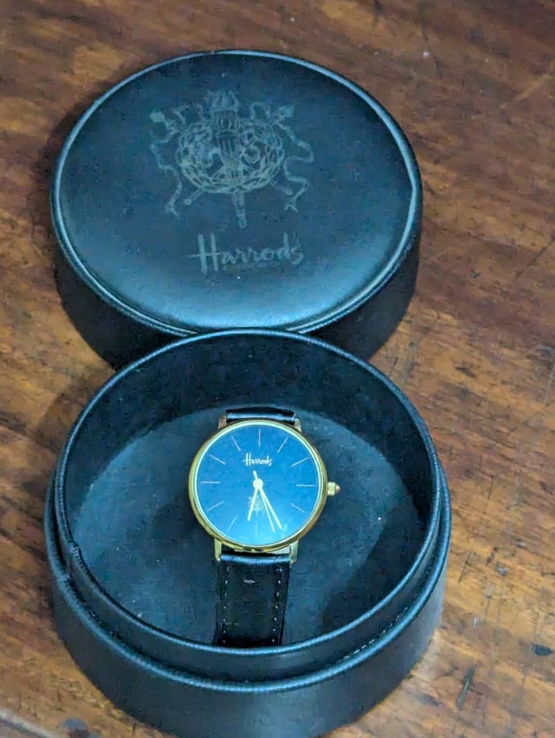 Harrods gold plated watch 0