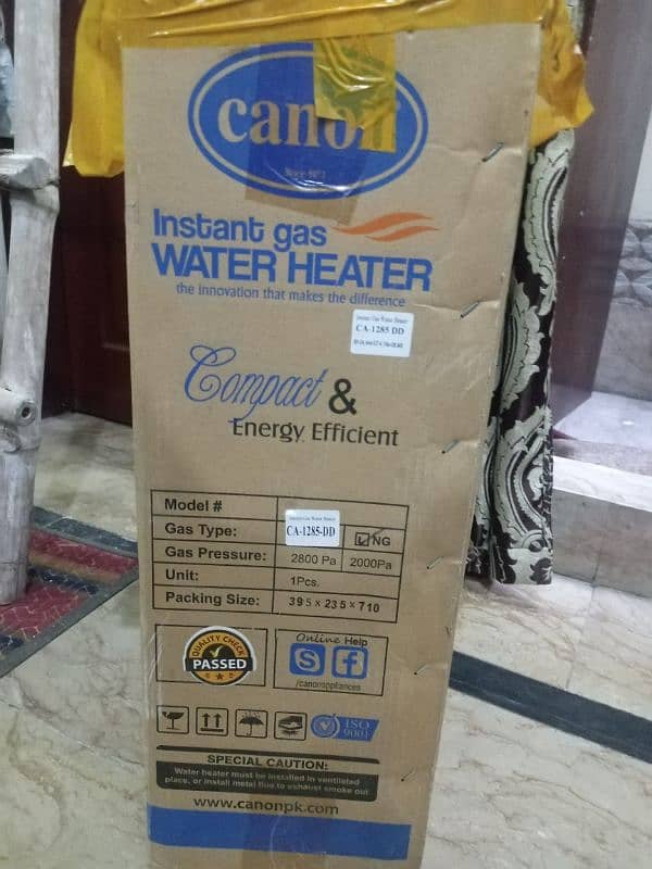 Canon Instant Water Heater INS-1285 With Dual Power Ignition  6L 2