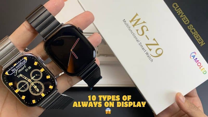 WS-Z9 Apple Smart Watch Edge Always on AMOLED Display 1