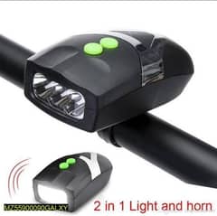 3 Led Bike Headlight With Bell 0