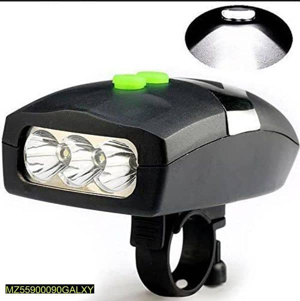 3 Led Bike Headlight With Bell 1