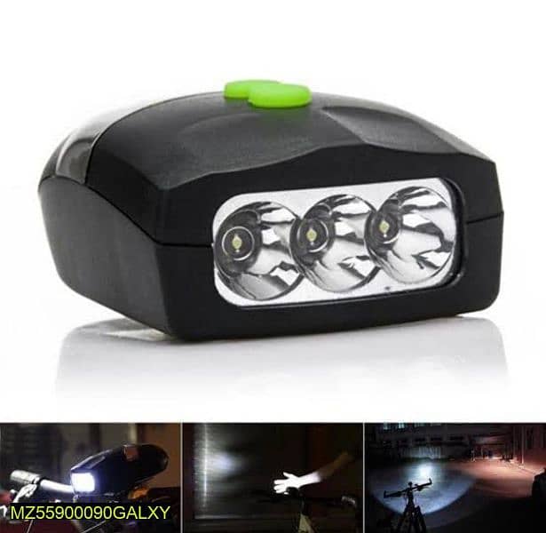 3 Led Bike Headlight With Bell 3