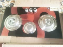 New design Glass panal 3 burner stove stylish with auto ignition