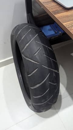 Heavy bike tyre 160/60/17