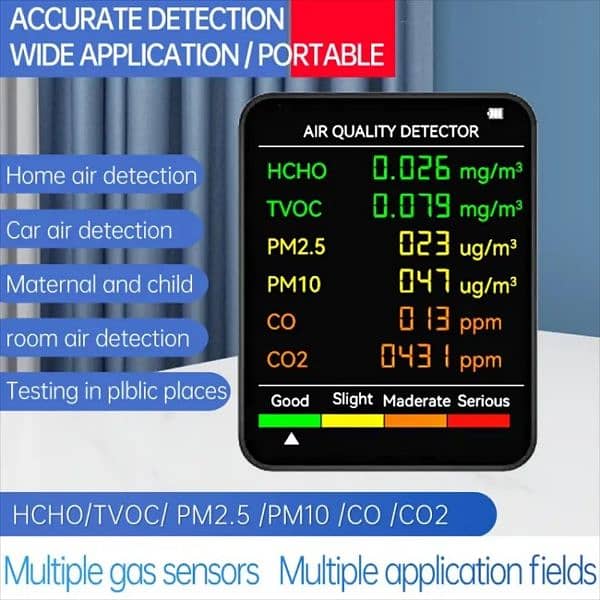 Air Quality METER outdoor Monitor Multifunctional  Air Quality purif 6