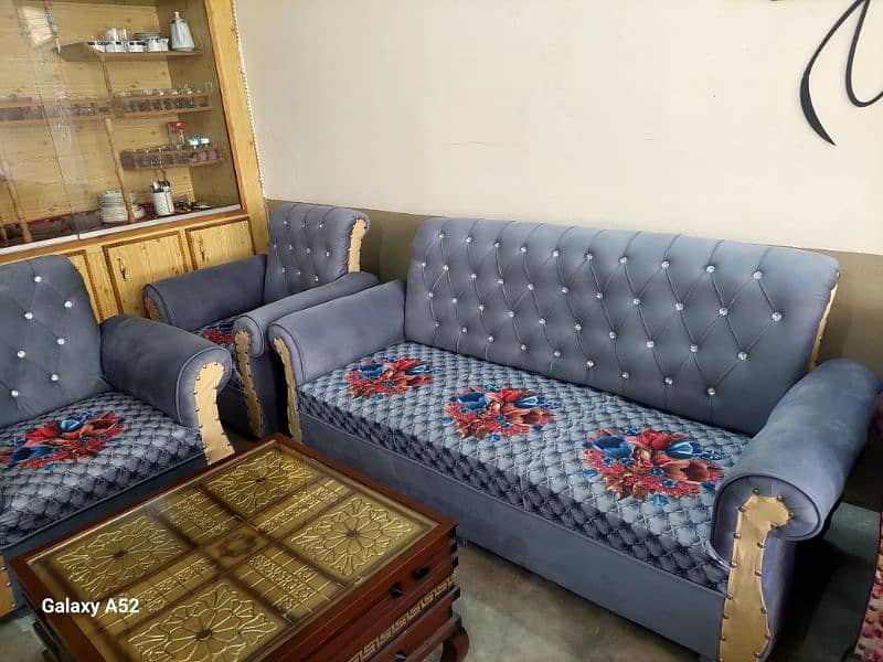 five seater sofa set some month used for sale 0