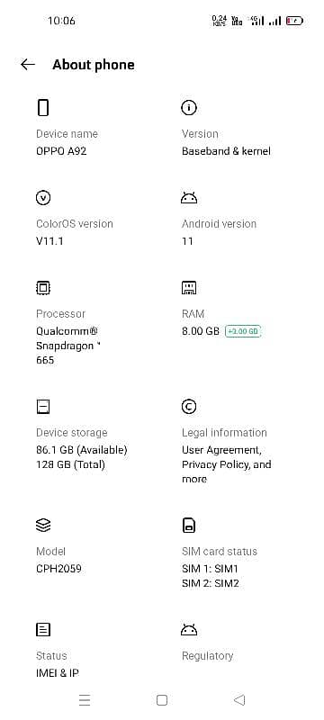 oppo A928gb 128gb Dual speaker 5