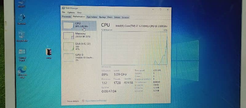 Core i7 6th HQ 8cpus 3