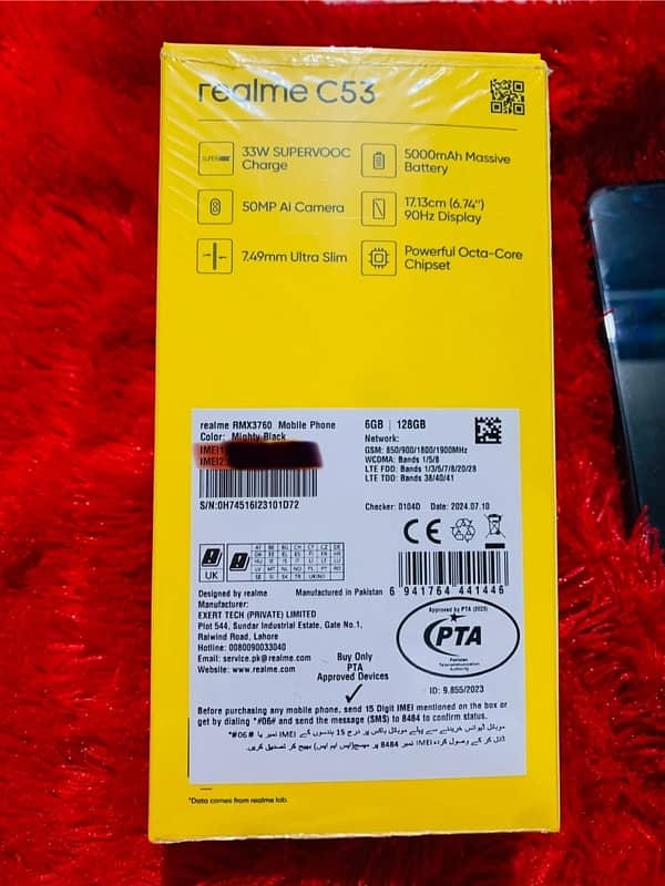 Realme C53-6/128 new conditions 2