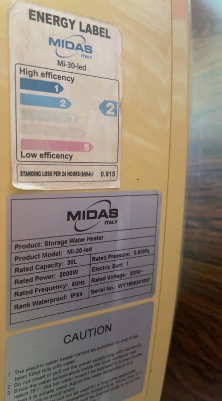 MIDAS Instant electric water Heater 4