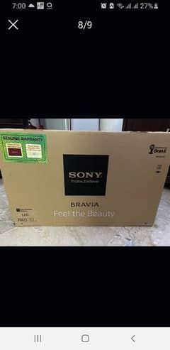 Sony Bravo LED 32 " with Floor mount Sound Bar and Reciever