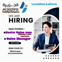 SalesMan/sales manager / senior salesmen Salary and Comission Lahore