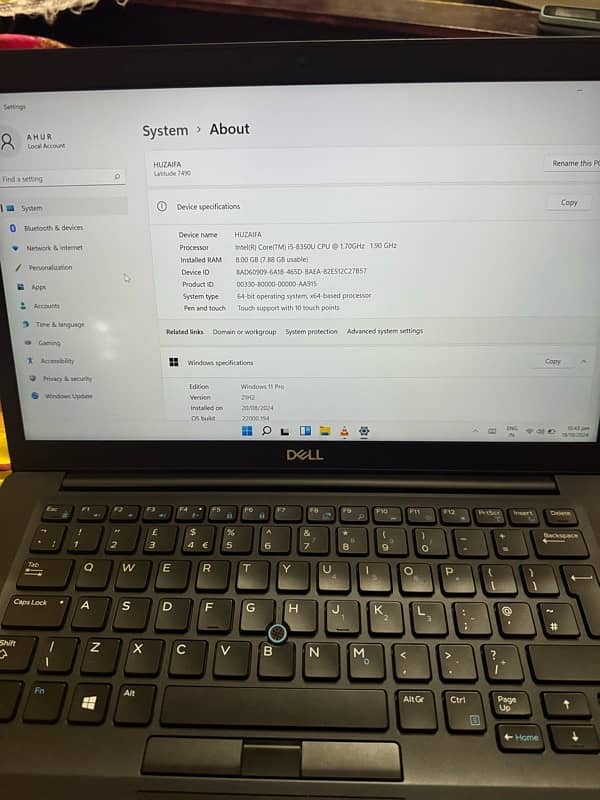 Dell Laptop core i5 8th generation 2