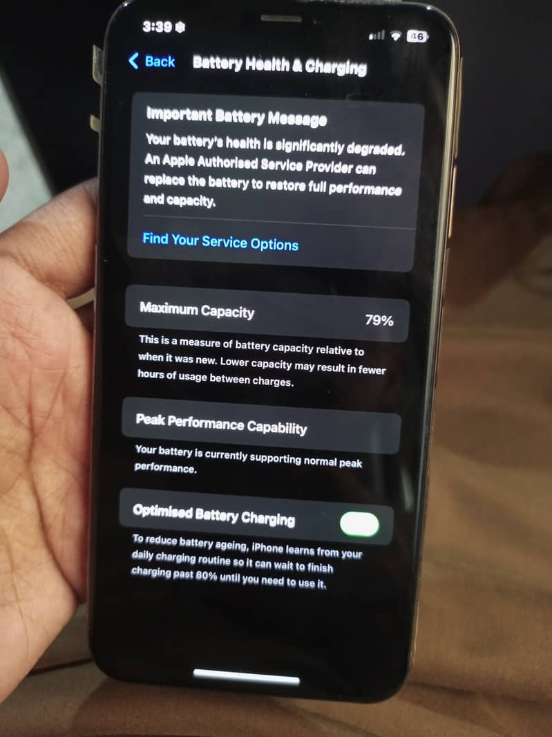 Iphone XS Max 256GB PTA approved Golden 1