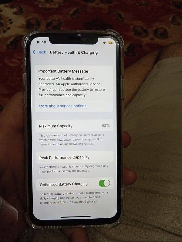 I phone x nonpata face id of hai better health 83% 64 gb 3