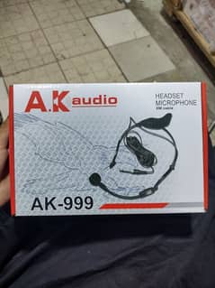 HEADSET MICROPHONE 8M CABLE A. K audio AK_999