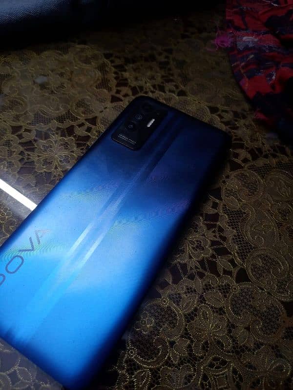 Tecno Pova 2 Black Blue Cover 4