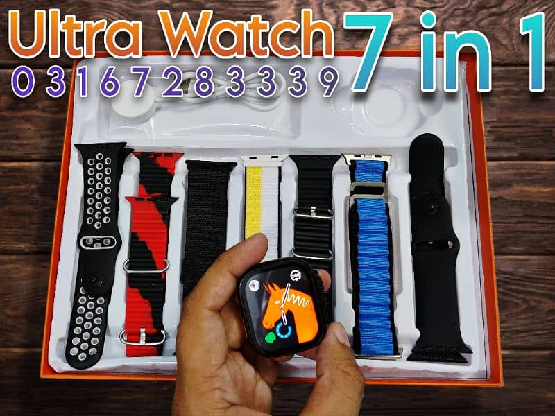 Smart Watch Ultra 7 Straps Pack 0