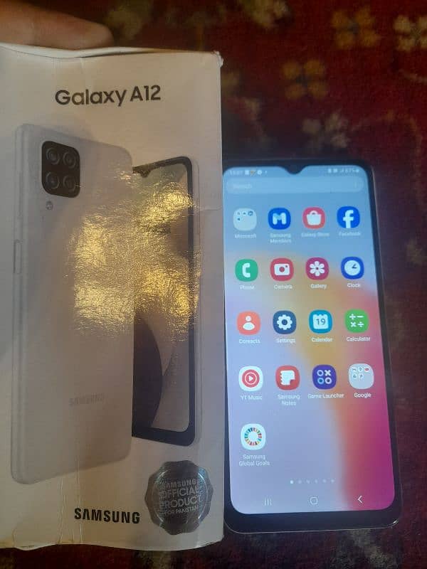 samsung a12 4/64with box like new lush condition 7