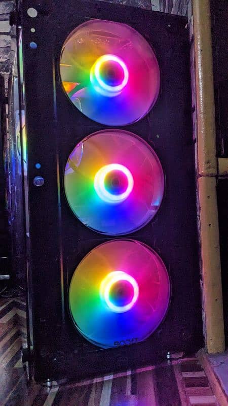 5 RGB white gaming fans 3