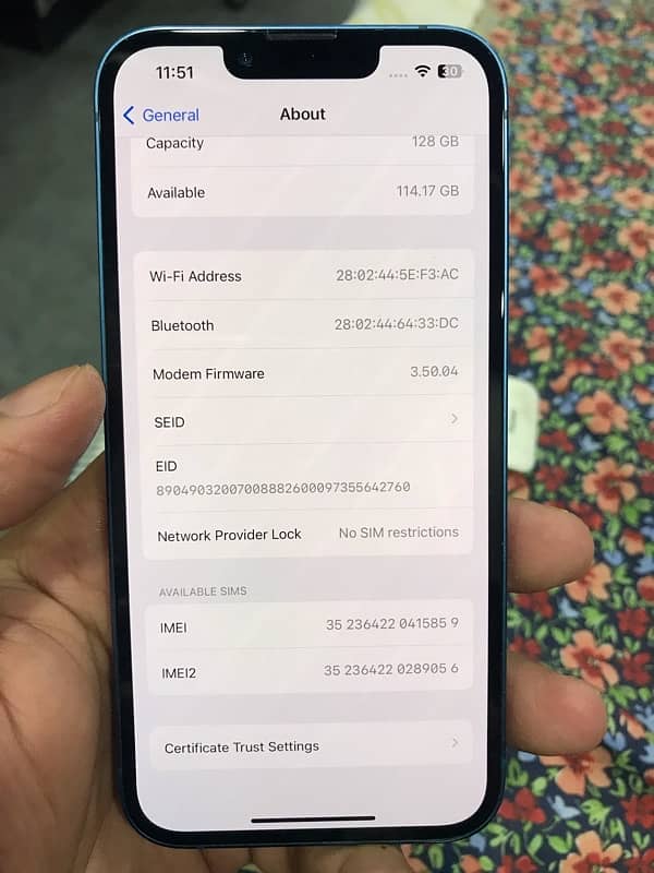 iphone 13 blue 128gb foctory unclocked 1