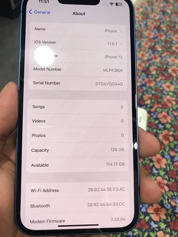 iphone 13 blue 128gb foctory unclocked 2