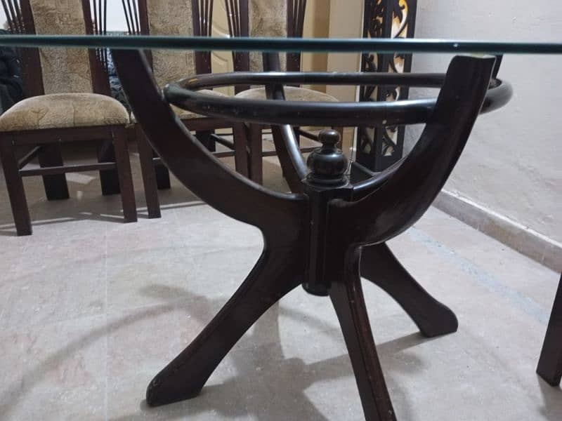 Solid Wood Dining Table-6 Chairs 0