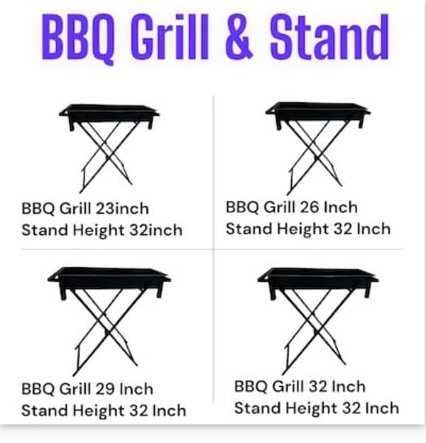 BBQ Angeeti With Stand - 29 inch Big Size 2