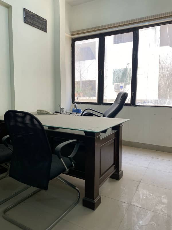 OFFICE FOR RENT SEMI FURNISHED IN RAHAT COMMERCIAL, PHASE 6 DHA, KARACHI 8