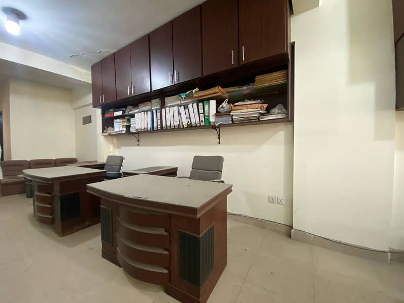 OFFICE FOR RENT SEMI FURNISHED IN RAHAT COMMERCIAL, PHASE 6 DHA, KARACHI 9