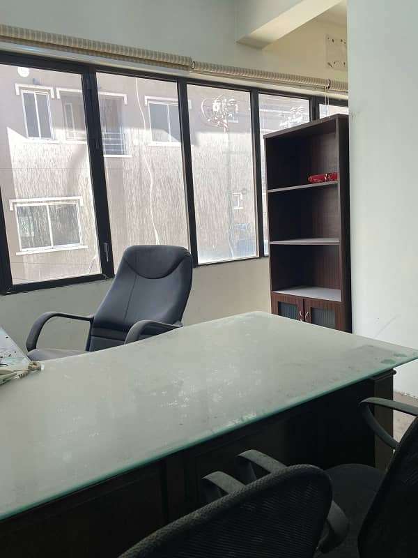 OFFICE FOR RENT SEMI FURNISHED IN RAHAT COMMERCIAL, PHASE 6 DHA, KARACHI 10