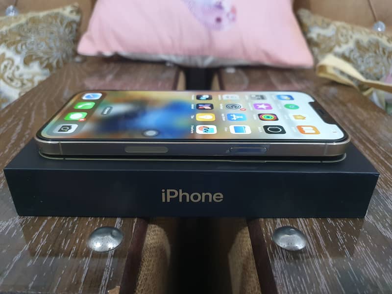 iphone 12 Pro Max Gold 256GB BOX PTA Approved BH 86% 0