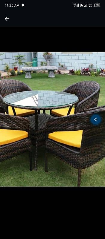 UPVC Garden chairs/rattan sofa sets/dining tables/outdoor furniture 14