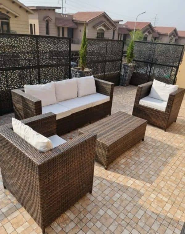 UPVC Garden chairs/rattan sofa sets/dining tables/outdoor furniture 18