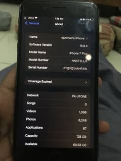 iPhone 7plus 128gb PTA Approved