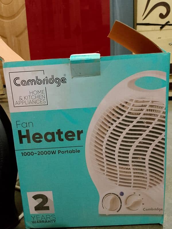 Cambridge FH-1126 Fan Heater slightly used 3