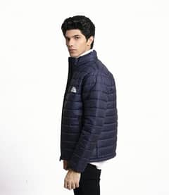 Men’s stitched parachute puffer plain jacket