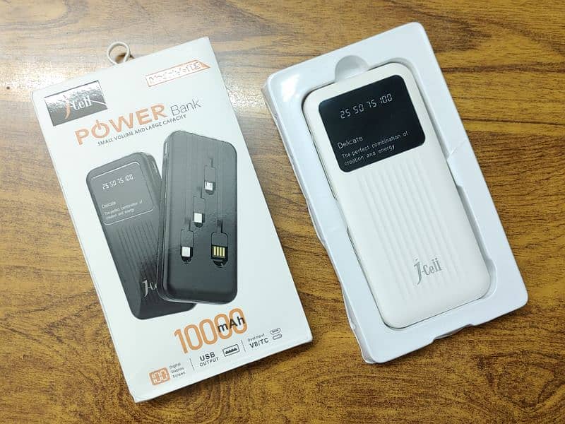 Power Bank 10000 mAh with Cables 1