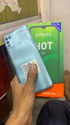 infinix hot 10play 4/64GB 10/10 with box and charger 0