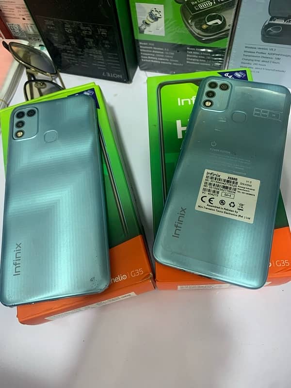 infinix hot 10play 4/64GB 10/10 with box and charger 5