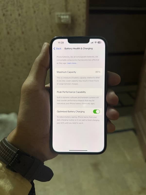 iPhone  13 pro 128gb water pack  85% pta 6