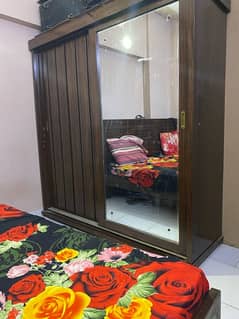 Wooden Slide Frame Door Wardrobe 0