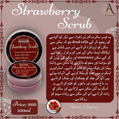 Strawberry Scrub with natural ingredients