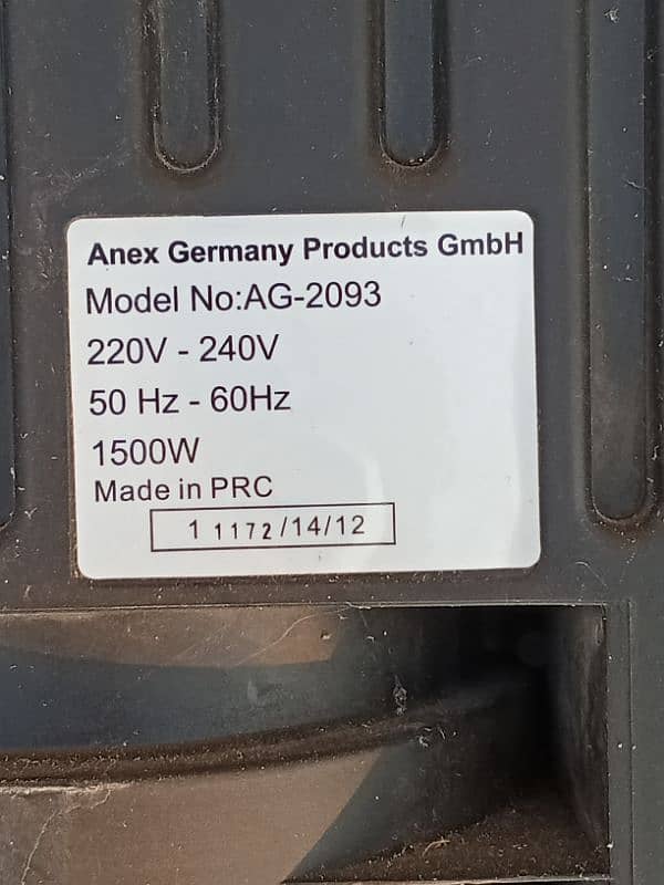 Anex Branded Germany vacuum cleaner 4