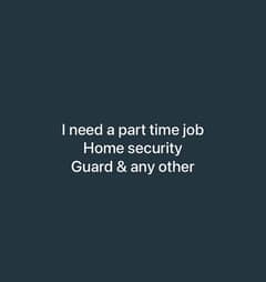 I need  a job