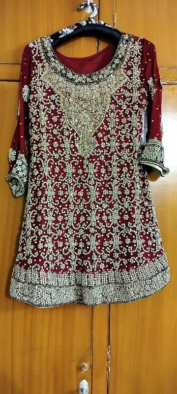 Red lehnga, neat and clean one time used 4