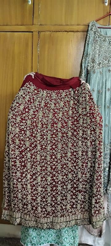 Red lehnga, neat and clean one time used 5