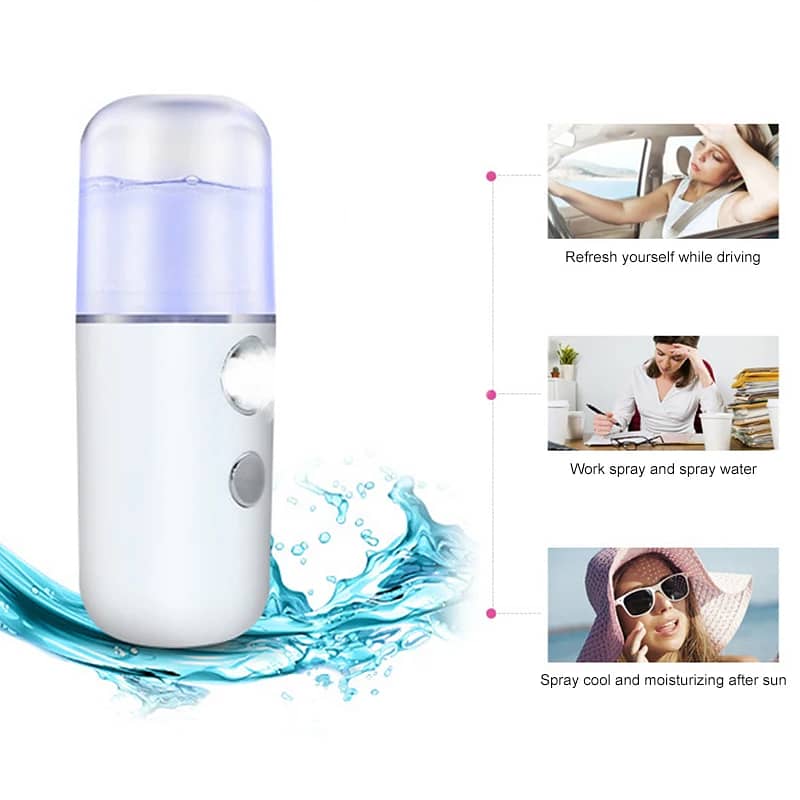 2 In 1 Multi-Functional Rechargeable Desktop Spray Fan With Humidifie 17