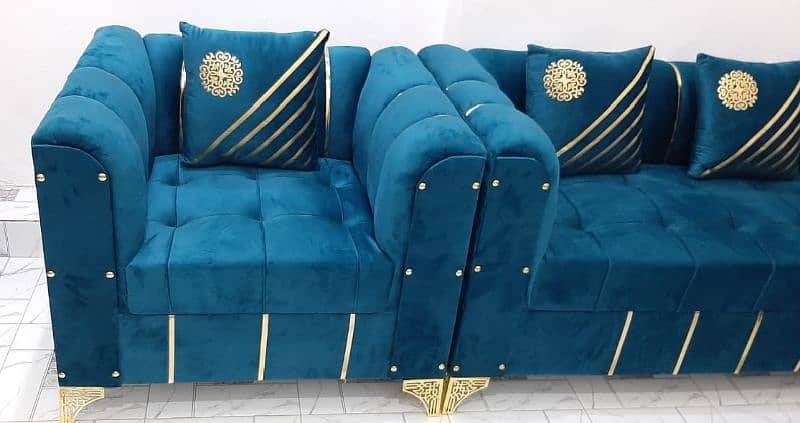 New Texture Design 6 Seater Stylish Sofa Set 7