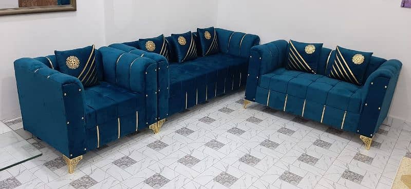 New Texture Design 6 Seater Stylish Sofa Set 8